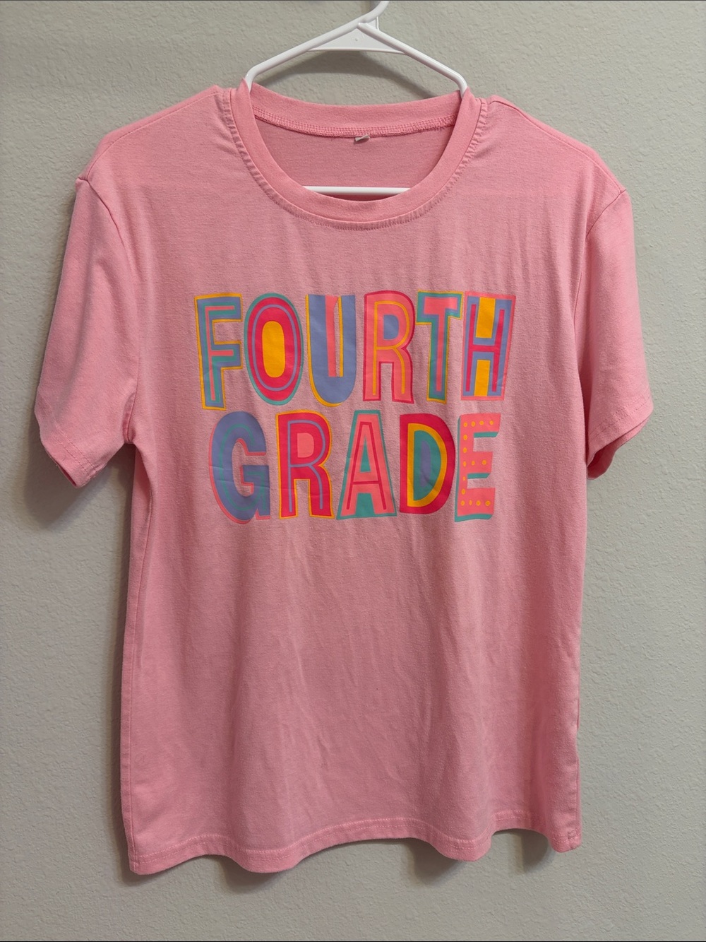Pink "Fourth Grade" Tee
